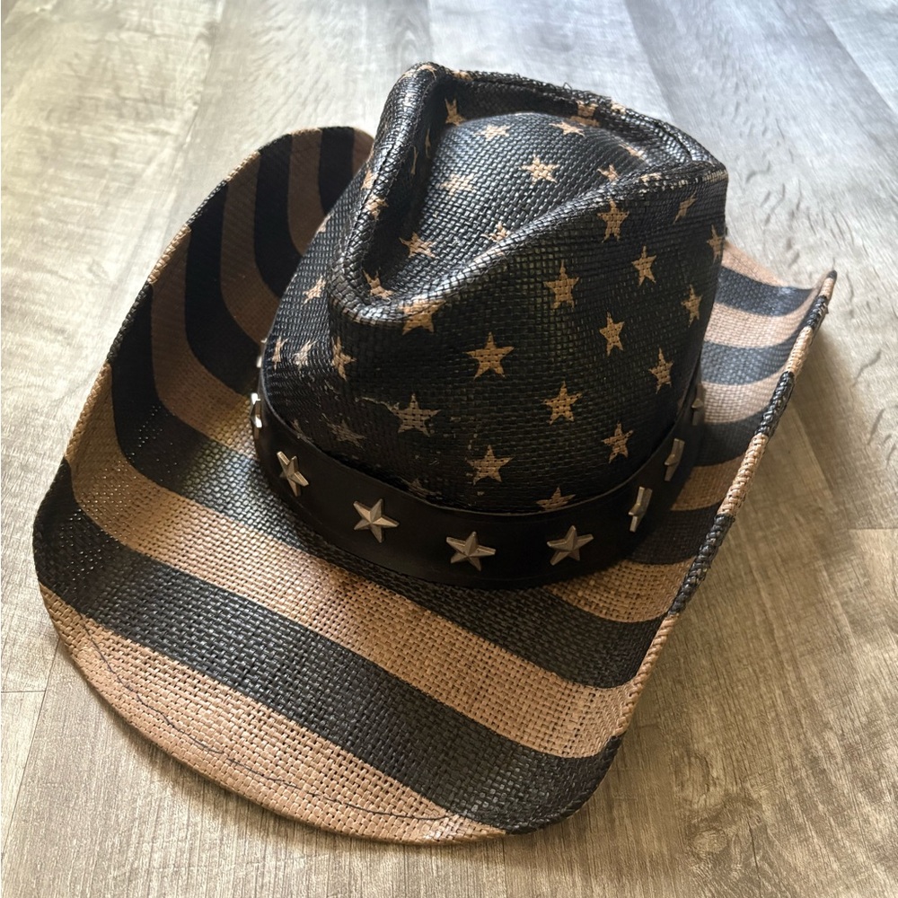 🤎Stars and Stripes Cowboy Hat🖤